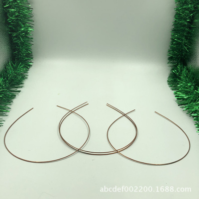 Factory Special Offer DIY Handmade Jewelry Accessories 1.2mm Headband Red Copper Material Bottom Embryo Semi-Finished Products