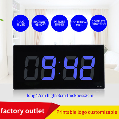 Chengda New Large Digital Timing Card Office Led Digital Wall Clock Timing Digital Clock Living Room Creative Style