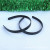 Factory Direct 15mm Wide Flat Toothless Black Environmental Protection Plastic Head Buckle DIY Hairband Semi-Finished Products Wholesale