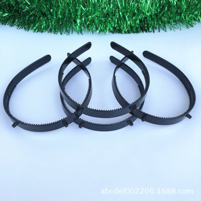 Factory Direct Sales 13mm Angular Toothed Environmental Protection Plastic Headband Embryo Children's Hairband Semi-Finished Products Wholesale