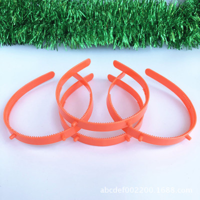 Factory Direct Sales 13mm Flat Color Plastic Headband Bottom Plate Accessories Handicraft DIY Material Angular Toothed