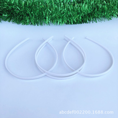 Factory Direct 5mm Flat Toothless Environmental Protection Plastic Headband DIY Headband Semi-Finished Products Wholesale Children's Hair Accessories