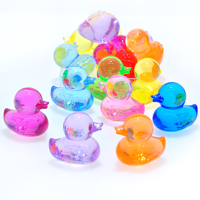 Acrylic Beads Crystal-like Cartoon Duck Children DIY Scattered Beads Amusement Park Crane Machines Bead Ornament Accessories