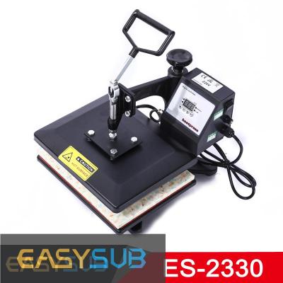 EASYSUB ES-2330 23x30cm T-shirt Heat Press Machine Sublimation Transfer for Bag Case， Puzzle Glass， Wood， Rock， Photo