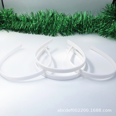 Factory Direct Sales 12mm Flat Toothless Environmentally Friendly Plastic Headband Head Buckle Headband DIY Hair Accessories Semi-Finished Products Wholesale