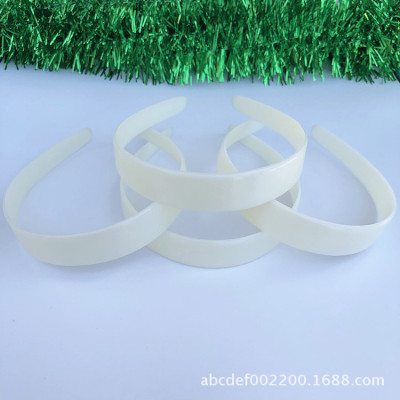 Factory Direct Sales 25mm Flat Toothless Environmental Protection Plastic Headband Hairpin DIY Hair Accessories Semi-Finished ABS Material