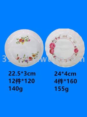 Melamine dishes meilai dishes imitation ceramic decal plates run the streets set hot style