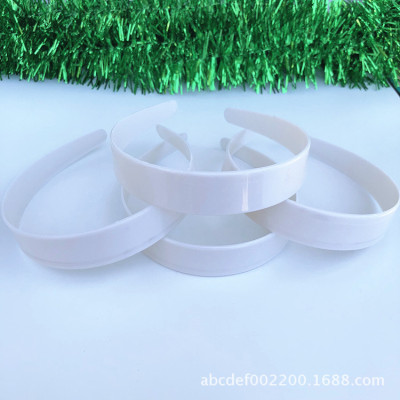 Factory Direct Sales 25mm Flat Toothless Ordinary Environmental Protection Plastic Head Buckle Headband Hair Embryo Semi-Finished Products Wholesale
