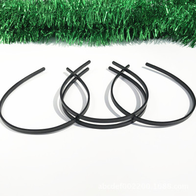 Supply 5mm Flat Toothless Black Environmental Protection Plastic Headband Flat Plastic Head Buckle Headband DIY Hair Accessories