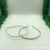 Factory Direct Sales 7mm Metal Headband Environmental Protection Plating White K Hair Band Hair Ring DIY Hair Accessories