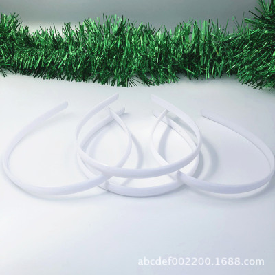 Factory Direct Sales 10mm Radian Toothless 100% Environmental Protection Plastic Headband Hair Embryo DIY Hairband Semi-Finished Products