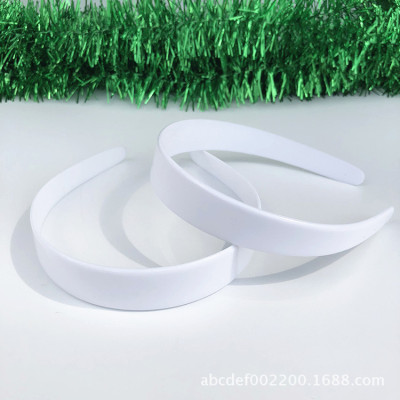 Factory Direct Sales 25mm Flat Toothless Plastic Headband Environmentally Friendly Head Buckle Semi-Finished DIY Wool Embryo Wholesale