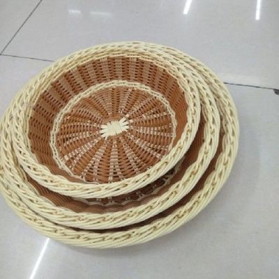 Imitation Teng Hand-Woven Fruit Basket