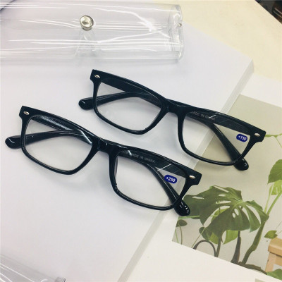 2019 new rice nail reading glasses factory wholesale hd glasses plus boxes