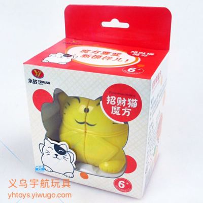 [yongjun lucky cat YJ8111] second order alien rubik's cube puzzle children's toys primary rubik's cube new