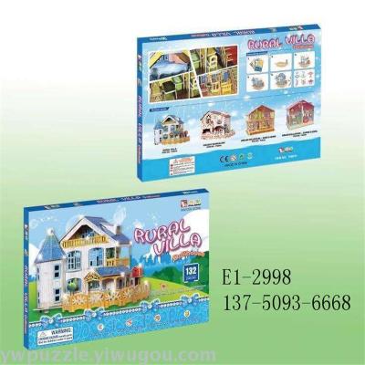 DIY puzzle house jigsaw villa jigsaw house toy girl toy promotion gift