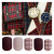 Instagram retro red check fake nail 30 pieces of folding elastic non-trace fake nail finished soft adhesive oxygen wearable nail