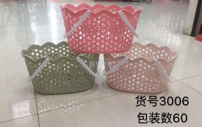 B88 Plastic Basket Basket Hollow Plastic Storage Basket