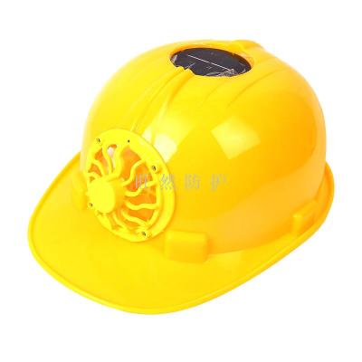 Solar helmet PE helmet with fan helmet