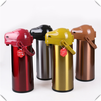 Stainless Steel Shell Glass Liner Air Pressure Type Thermos Large Capacity Insulation Pot Pressure Kettle Insulation Pot Thermal Bottle