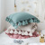 Instagram Nordic wool knit pillow sofa cushion waist square household items fringe lantern ball