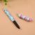 Transparent plastic drum packaging cute little fresh style ballpoint pen with a pen cap design patterns