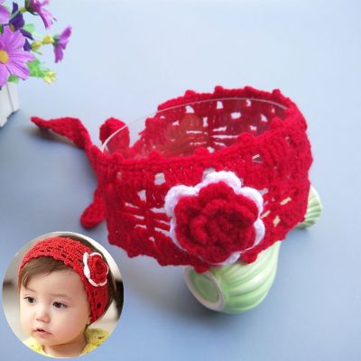 Korean version of the new children's hair with female baby hand-made wool flower hair with girl hair accessories manufacturers wholesale