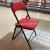 Folding chair camel chair folding PU chair conference leather chair hospitality chair dining chair family simple folding