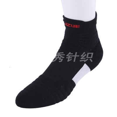 new sports socks towel bottom outdoor professional men's socks cotton fitness running socks short tube a substitute hair