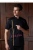 Summer black breathable network chef clothing short-sleeved men custom printed LOGO