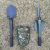 Small engineer shovel multifunctional spade folding engineer shovel garden shovel multifunctional is suing the parapet