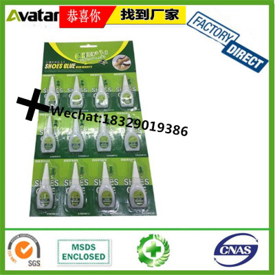 Philippines market hotselling green card shoes glue plastic bottle Adhesive Glue&Strong Glue 502 Glue 
