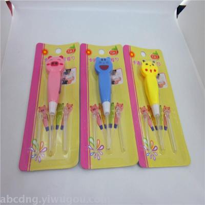 Luminous ear spoon cartoon little bear ear spoon small gift activities presented to manufacturers direct