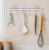 Hole six hook kitchen strong stick hook iron art kitchen utensils row hook wall hang no trace stick hook