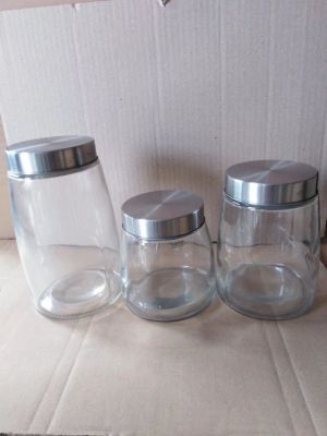 Light plate storage tank glass tank seal tank stainless steel cover three pieces