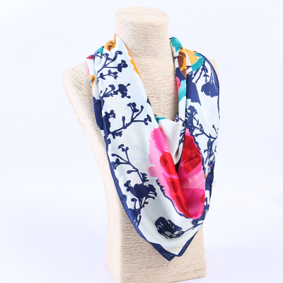 New fashion high-grade silk scarf high quality simulation silk scarf wild professional ladies scarf gift gift