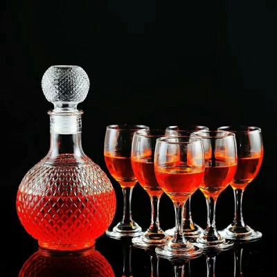 1 l round earth decanter glass decanter