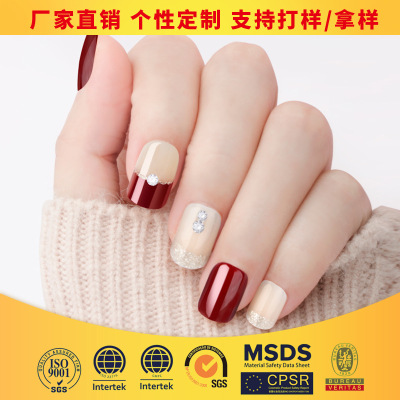 E&A genuine products source factory specializes in fake fingernail materials, that is, finished fake fingernails with phototherapy nail plates