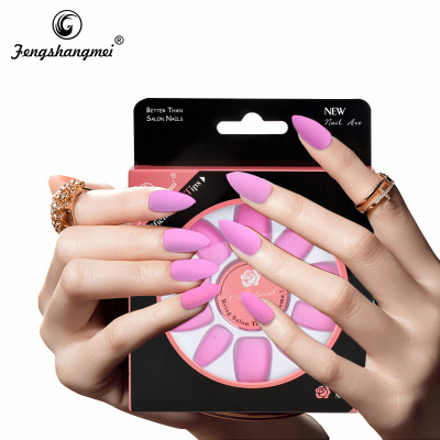 Fengshangmei Direct Selling Fingertip Magic Box Internet Hot Customized Finished Nail Beauty Silk Detachable Detachable Fake Nails