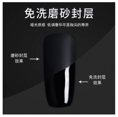 Imported Manicure Frosted Sealing Layer High-Grade Socialite UV Polish Frosted Silky Sealing Layer Velvet Sealing Layer
