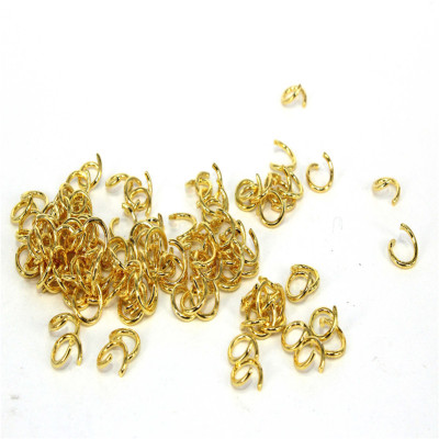 Manufacturer wholesale/gold open ring, chrome plated accessories diy manual materials