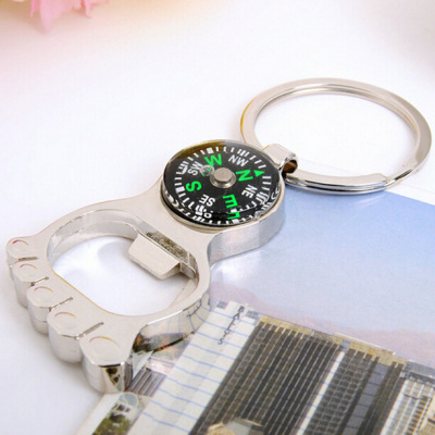 Creative foot compass bottle opener key chain zinc alloy commercial practical advertising gifts