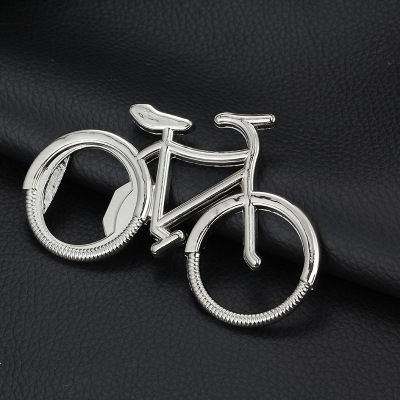 Personalized bicycle open beer bottle opener key ring in Small gift wholesale beer advertising