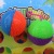 Flash Sound 75 Massage Ball Elastic Ball Luminous Two-Color Ball Stall Toy Hot Sale Factory Direct Sales