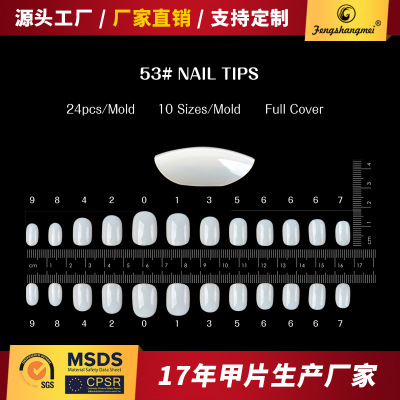 Lightweight Breathable Small Children's Three-Color Sand Dragon Nail Fake Nails High Quality Supply Boxed High Quality Nail Tips