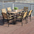 YRG Outdoor Furniture Solid Wood Table and Chair Courtyard Balcony Leisure Bar Table and Chair Set Outdoor Furniture Wholesale