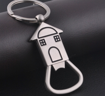 Controversial color painting oil house modeling creative beer bottle opener key