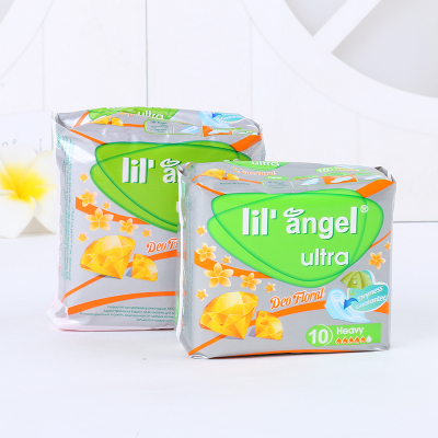 lil angel ultra Feminine Pads with Wings Unscented 