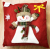 Christmas pillow Santa Claus puppet decoration Christmas ornaments 34cm wide square Santa Claus pillow