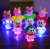 The LED flash cartoon cat key ring glowing key ring lamp to promote small gift gift doll toys